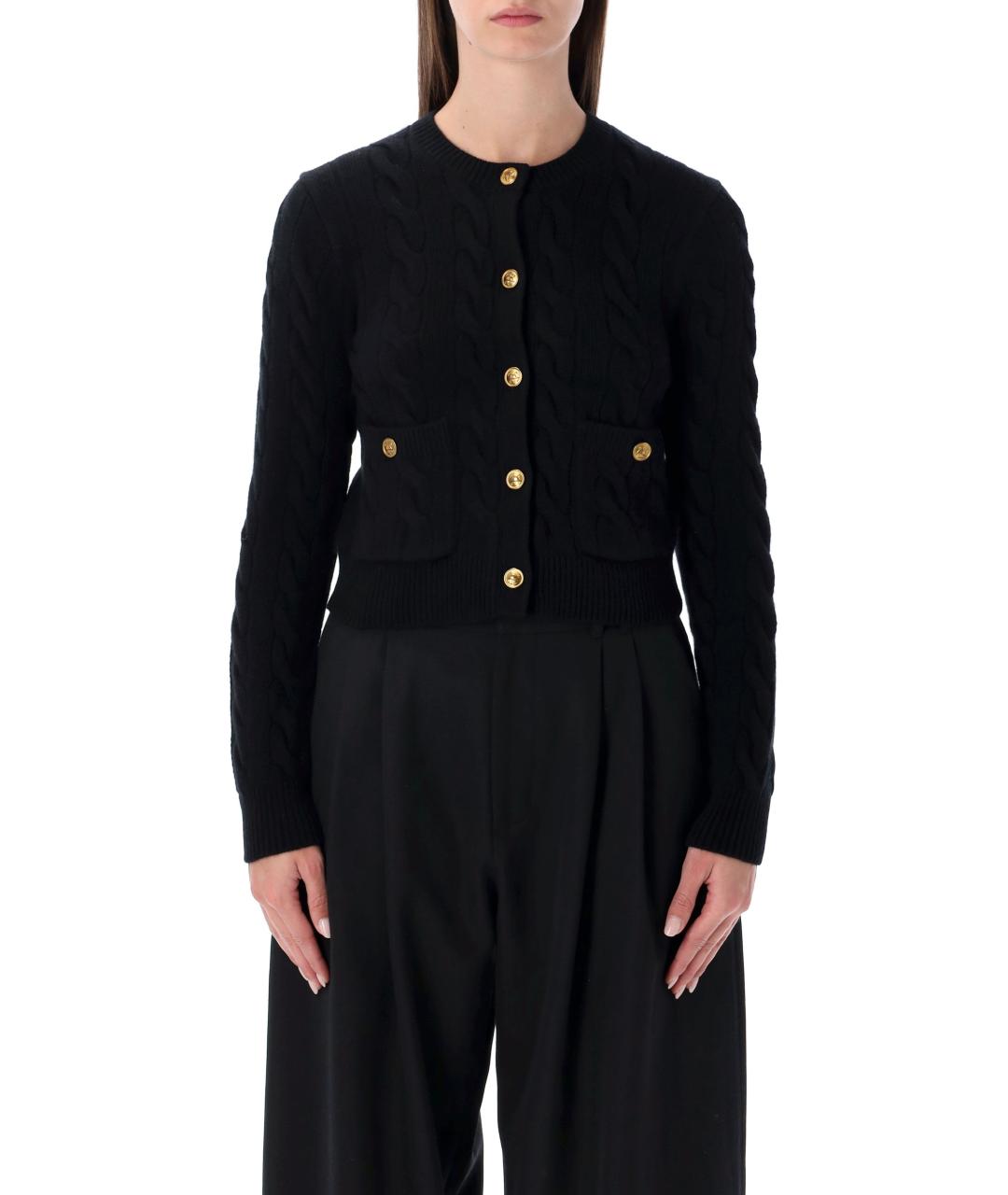 POLO RALPH LAUREN Черный шерстяной кардиган, фото 1