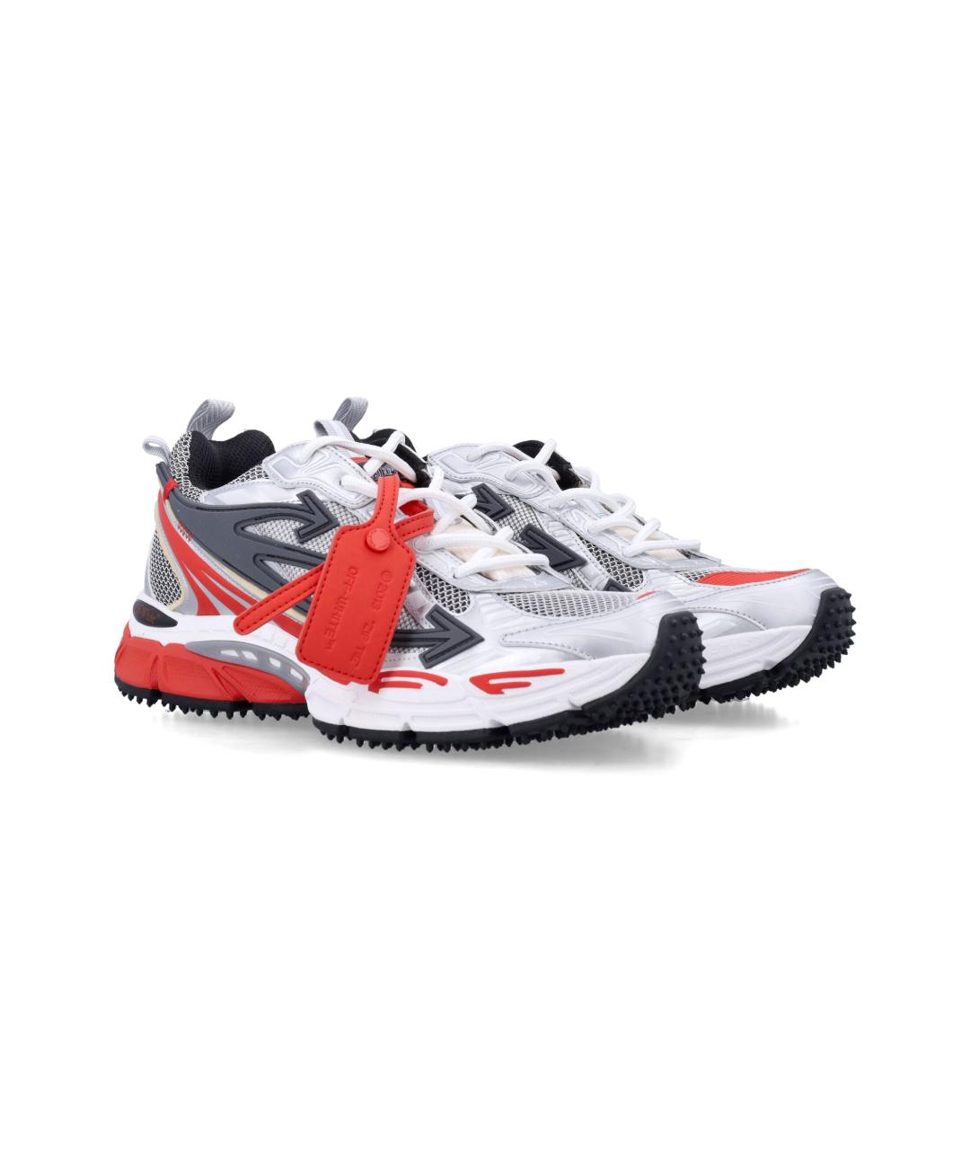 OFF-WHITE Мульти текстильные низкие кроссовки / кеды, фото 3