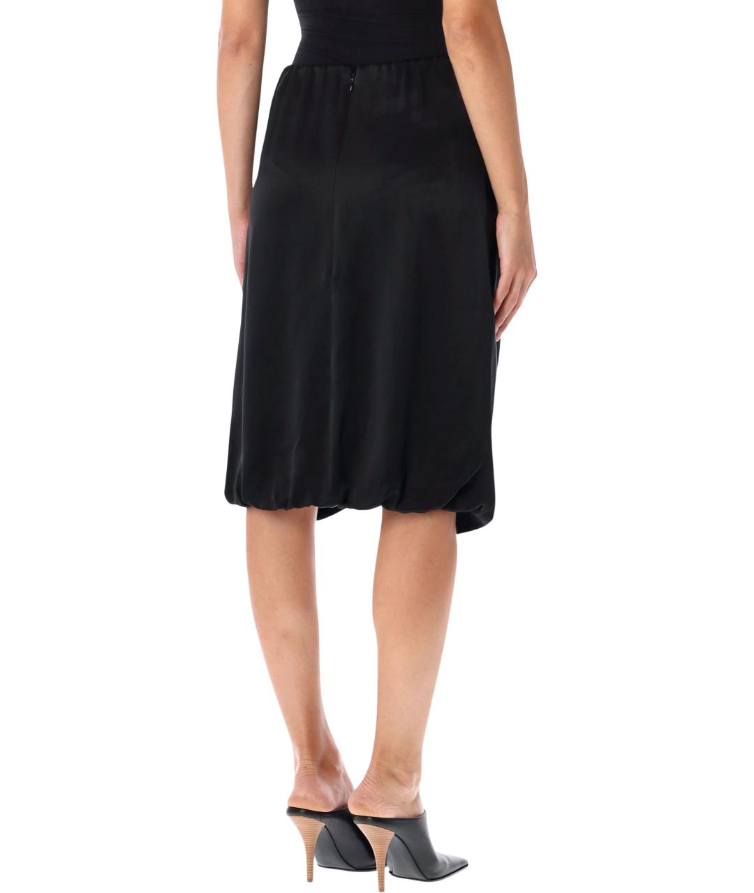 7 FOR ALL MANKIND Черное ацетатное платье, фото 3