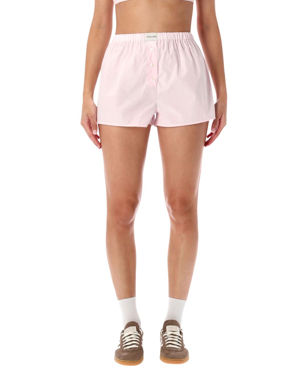 SPORTY AND RICH Розовые хлопковые шорты, фото 4