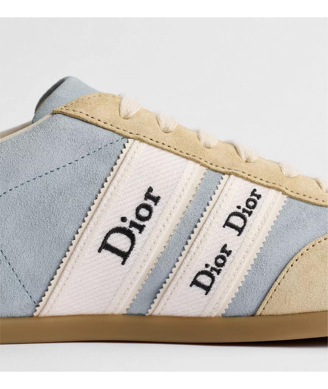 CHRISTIAN DIOR Голубые замшевые кеды, фото 5