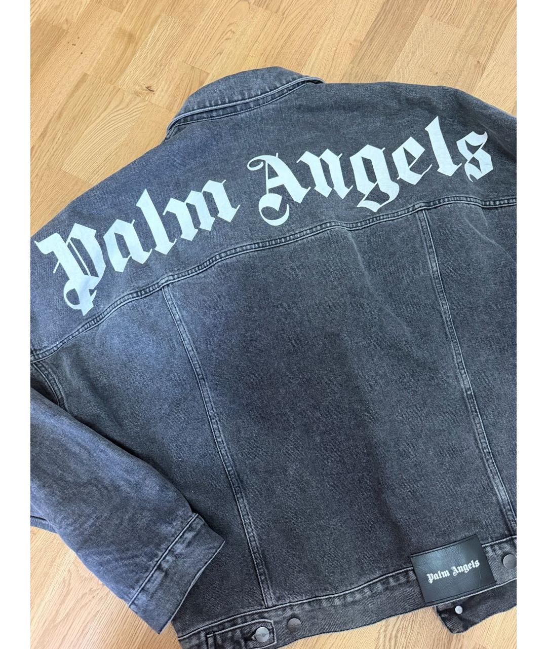 PALM ANGELS Серая деним куртка, фото 2