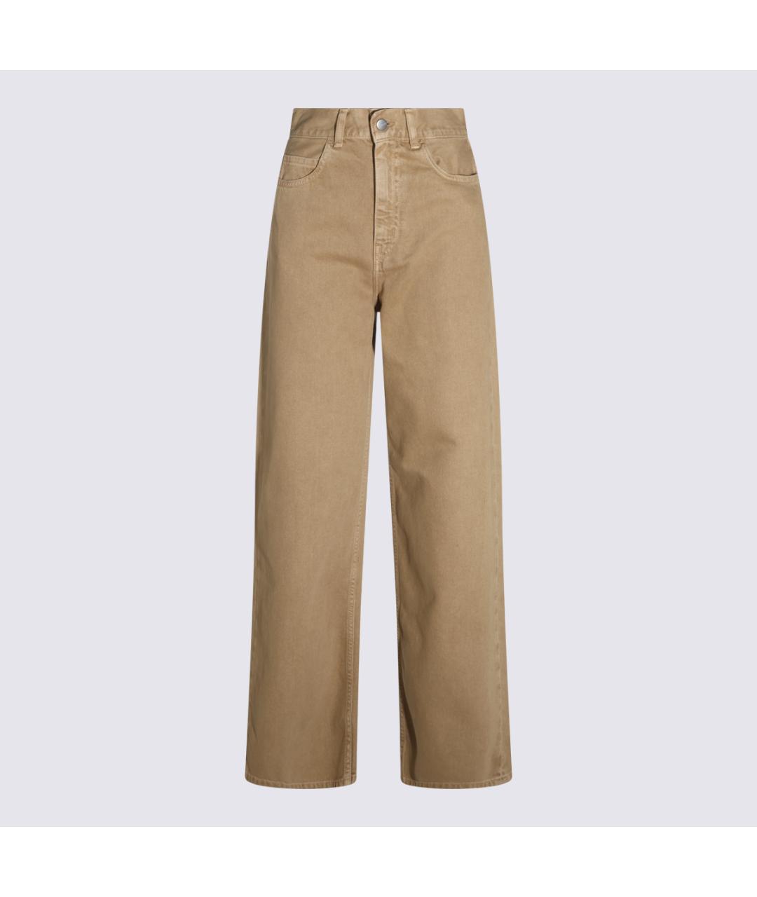 CARHARTT WIP Коричневые хлопковые прямые джинсы, фото 5