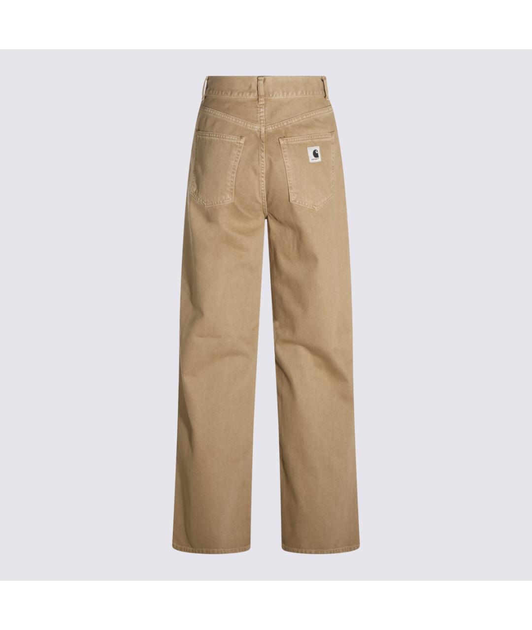 CARHARTT WIP Коричневые хлопковые прямые джинсы, фото 2