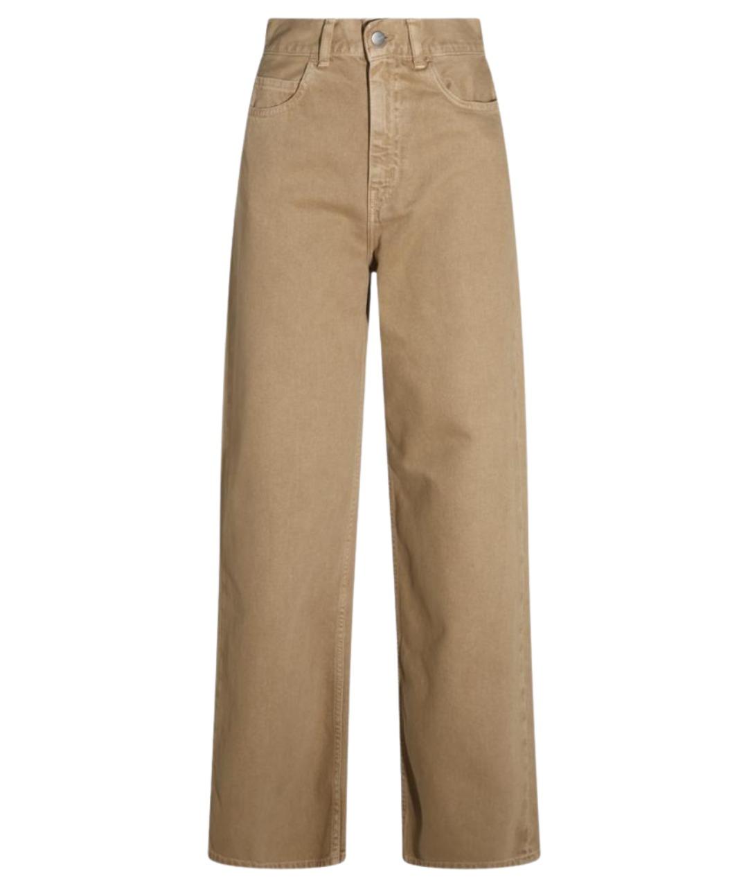 CARHARTT WIP Коричневые хлопковые прямые джинсы, фото 1