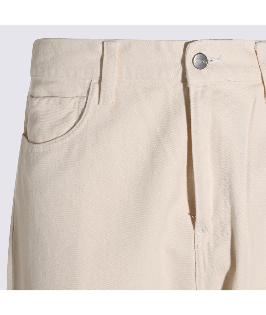 CARHARTT WIP Бежевые хлопковые повседневные брюки, фото 3
