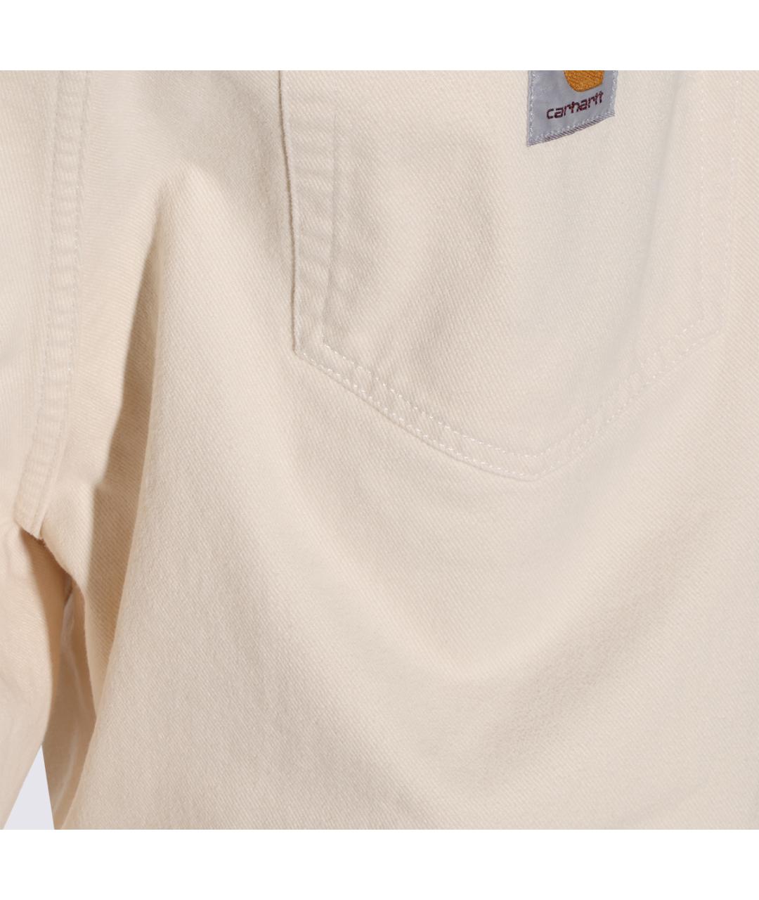 CARHARTT WIP Бежевые хлопковые повседневные брюки, фото 4