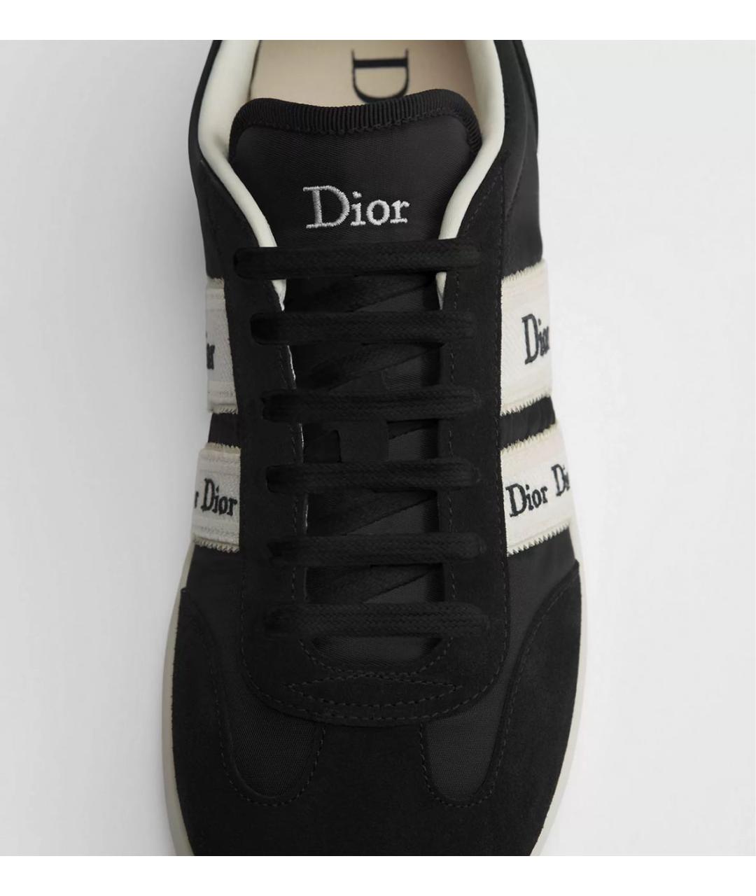 CHRISTIAN DIOR Черные замшевые кеды, фото 5