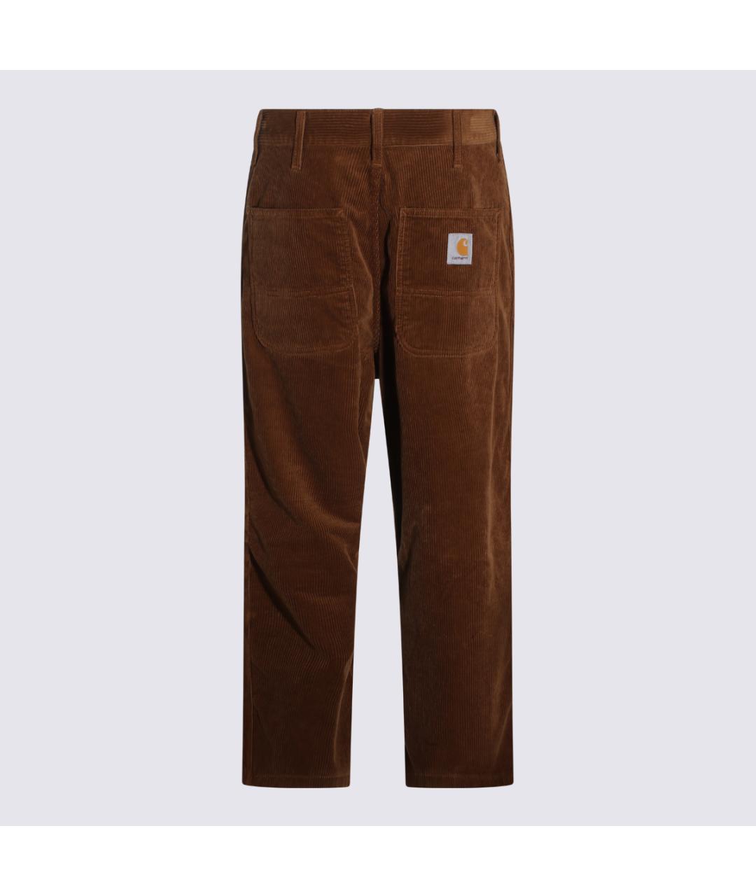 CARHARTT WIP Коричневые хлопковые повседневные брюки, фото 2