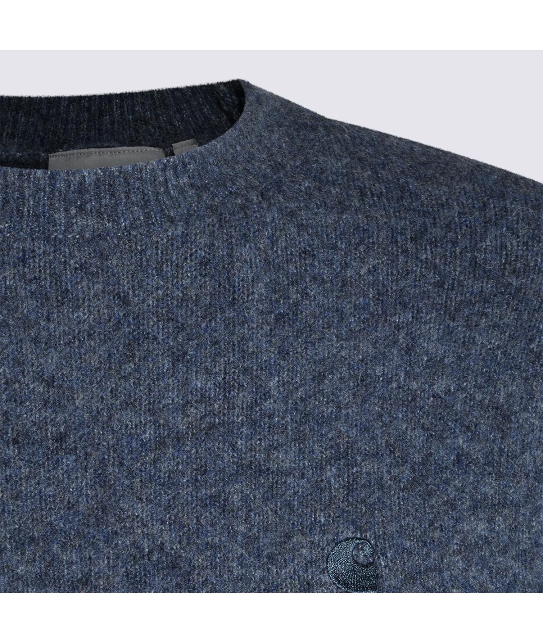 CARHARTT WIP Синий шерстяной джемпер / свитер, фото 3