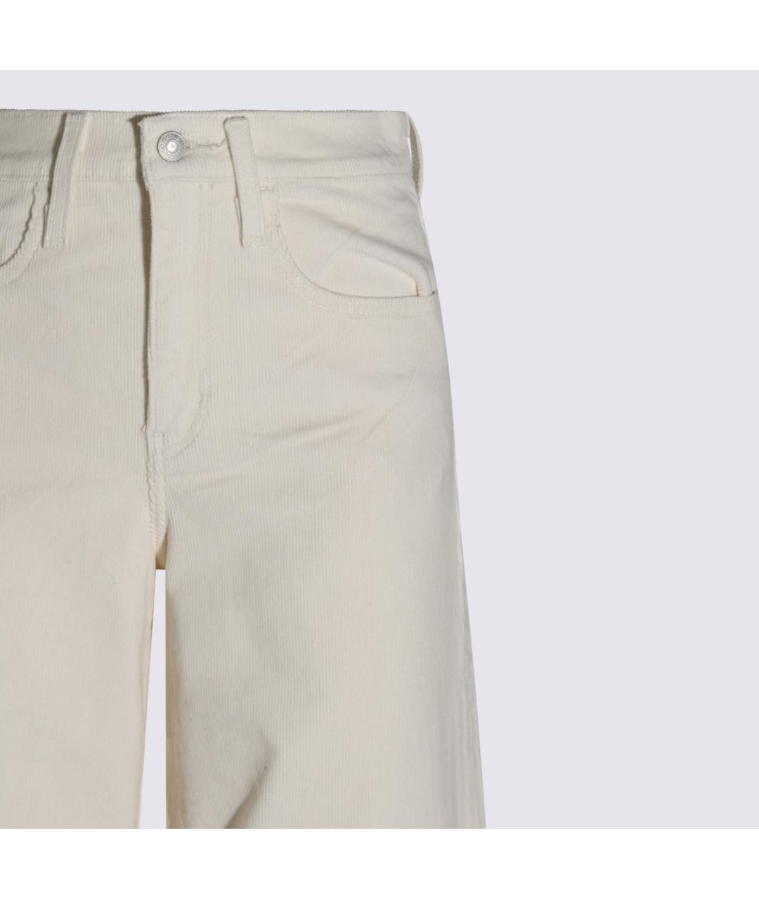 LEVI'S Белые хлопко-эластановые прямые джинсы, фото 3