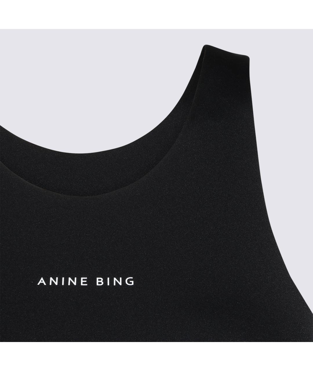ANINE BING Черная майка, фото 3