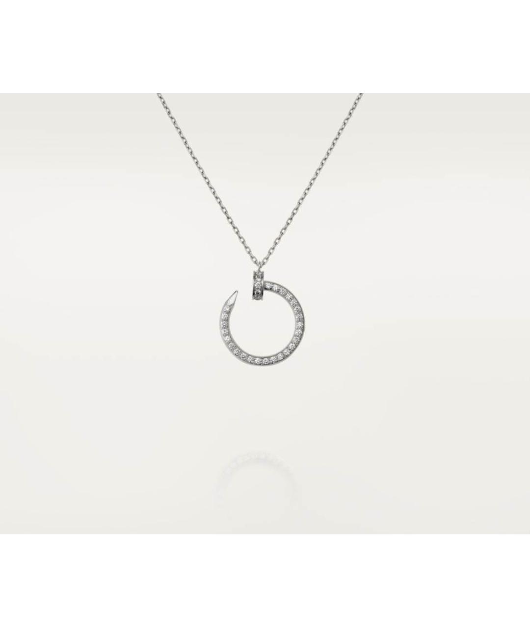CARTIER Серебряное колье из белого золота, фото 5