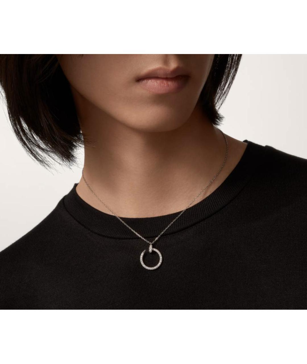 CARTIER Серебряное колье из белого золота, фото 2