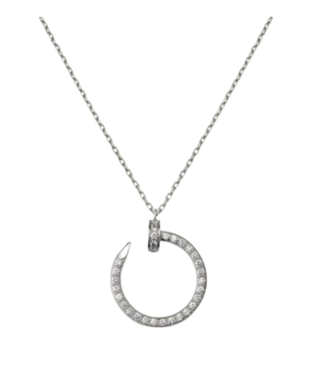 CARTIER Серебряное колье из белого золота, фото 1