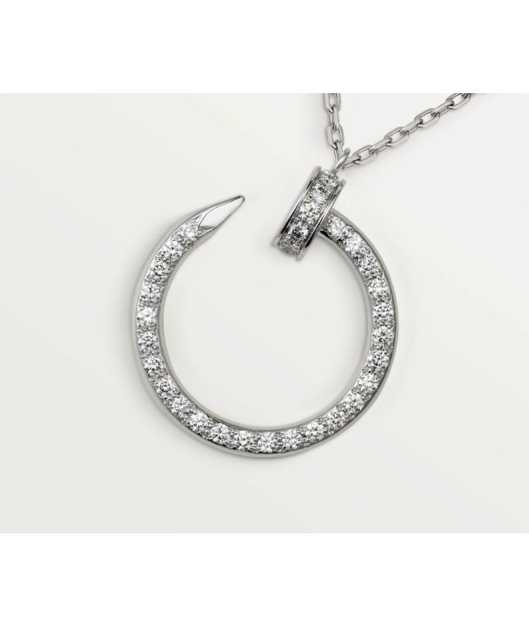 CARTIER Серебряное колье из белого золота, фото 3