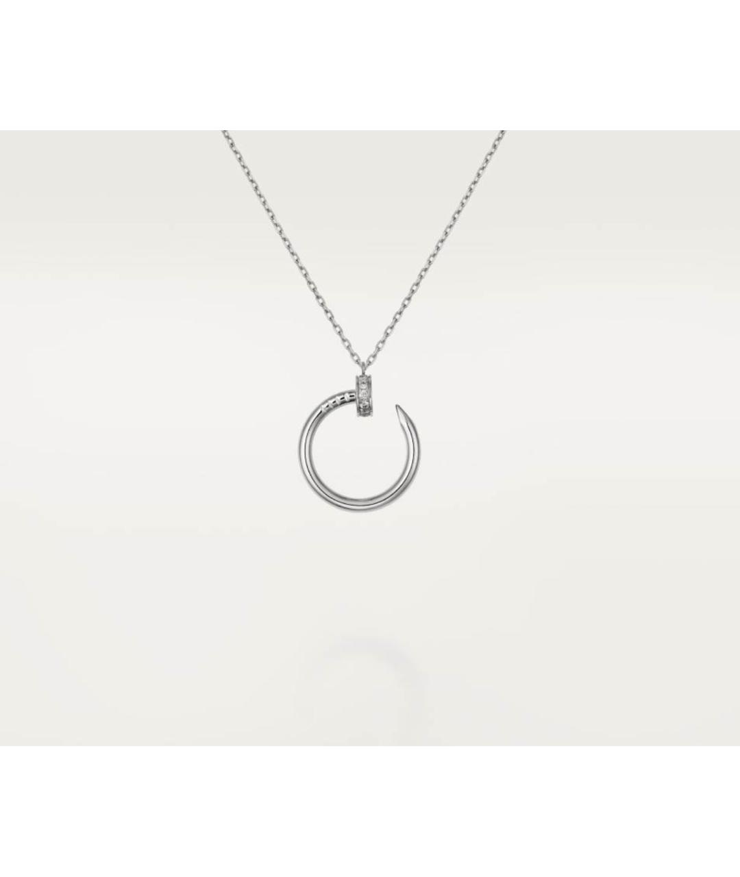 CARTIER Серебряное колье из белого золота, фото 4