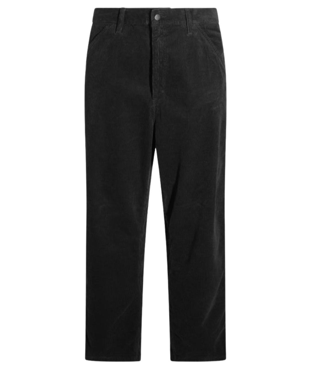 CARHARTT WIP Черные хлопковые повседневные брюки, фото 1