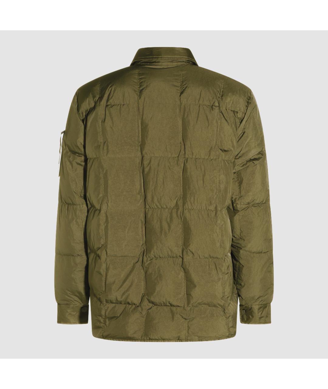 STONE ISLAND Зеленая полиамидовая куртка, фото 2