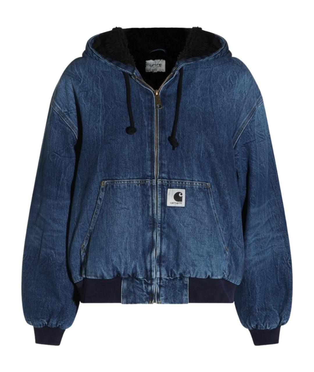 CARHARTT WIP Синяя хлопковая куртка, фото 1