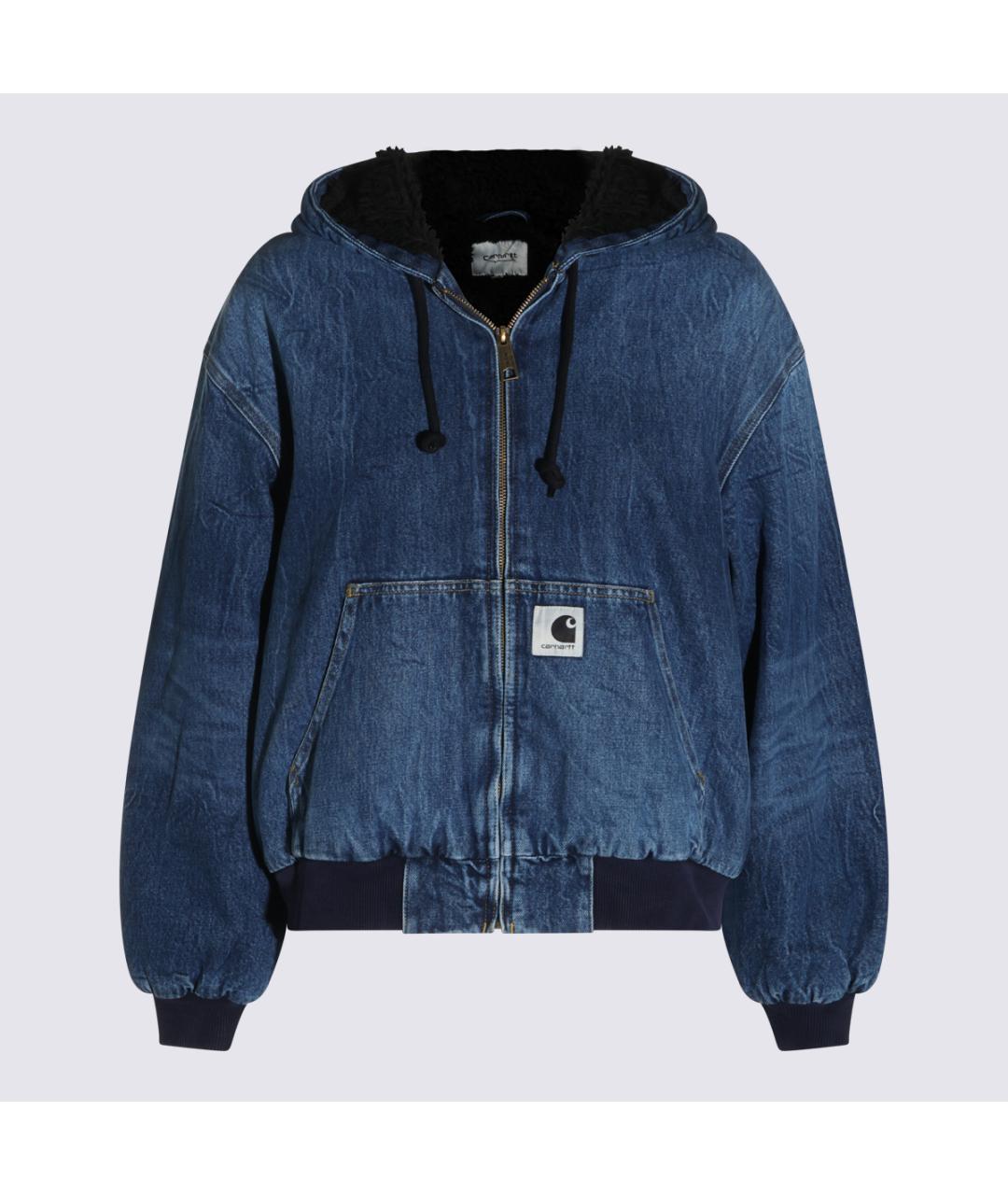 CARHARTT WIP Синяя хлопковая куртка, фото 5