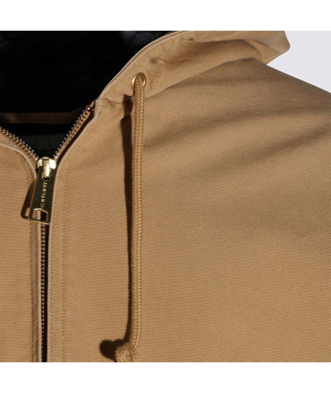 CARHARTT WIP Коричневая хлопковая куртка, фото 4