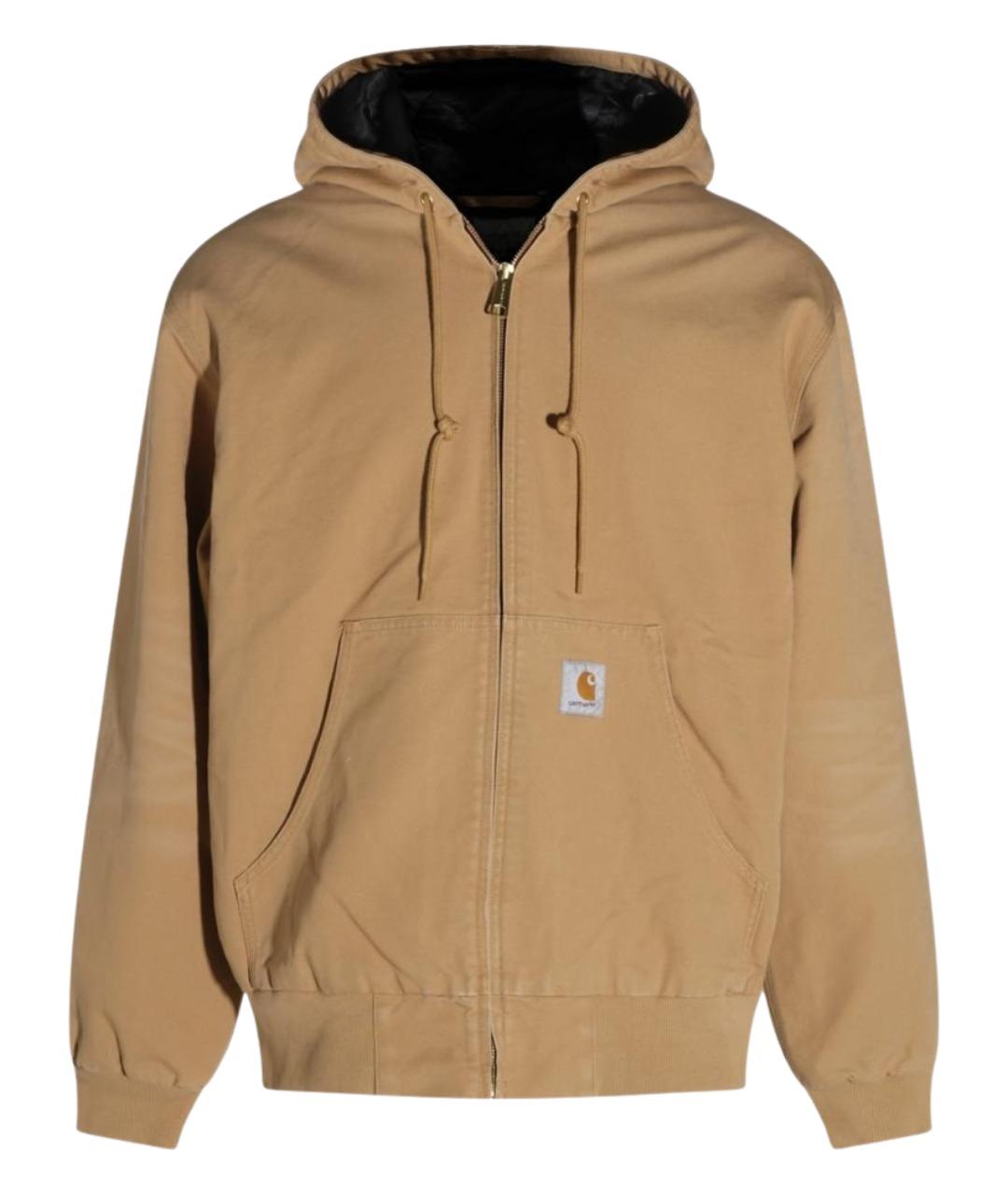 CARHARTT WIP Коричневая хлопковая куртка, фото 1