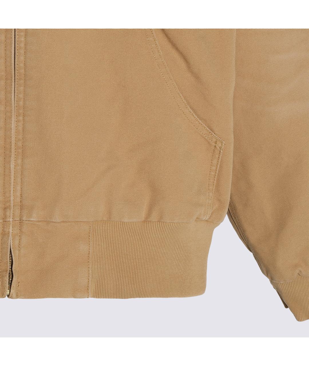 CARHARTT WIP Коричневая хлопковая куртка, фото 3