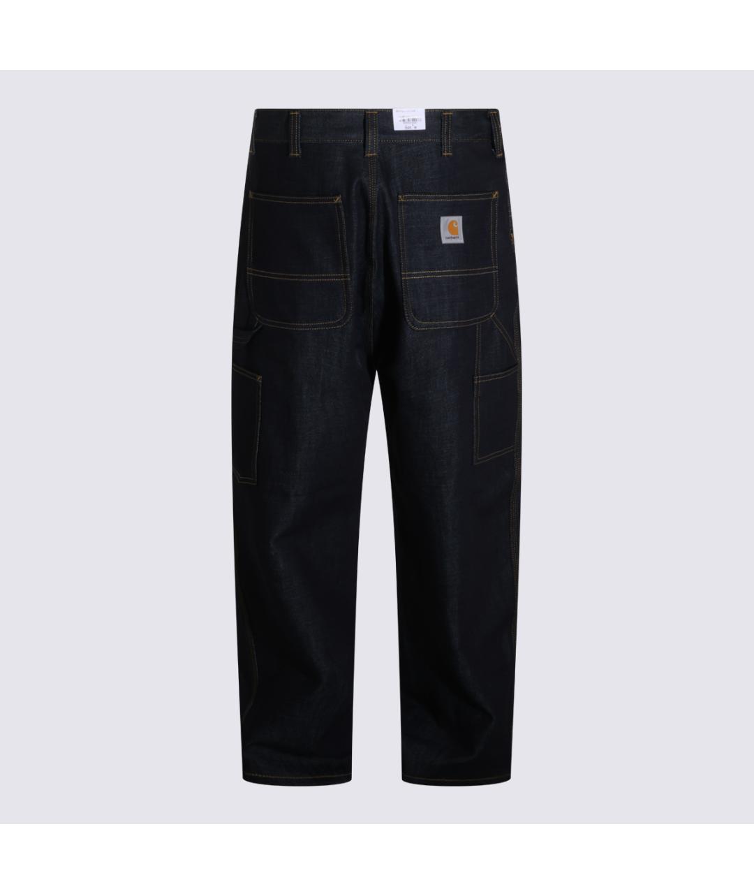 CARHARTT WIP Темно-синие хлопковые прямые джинсы, фото 2