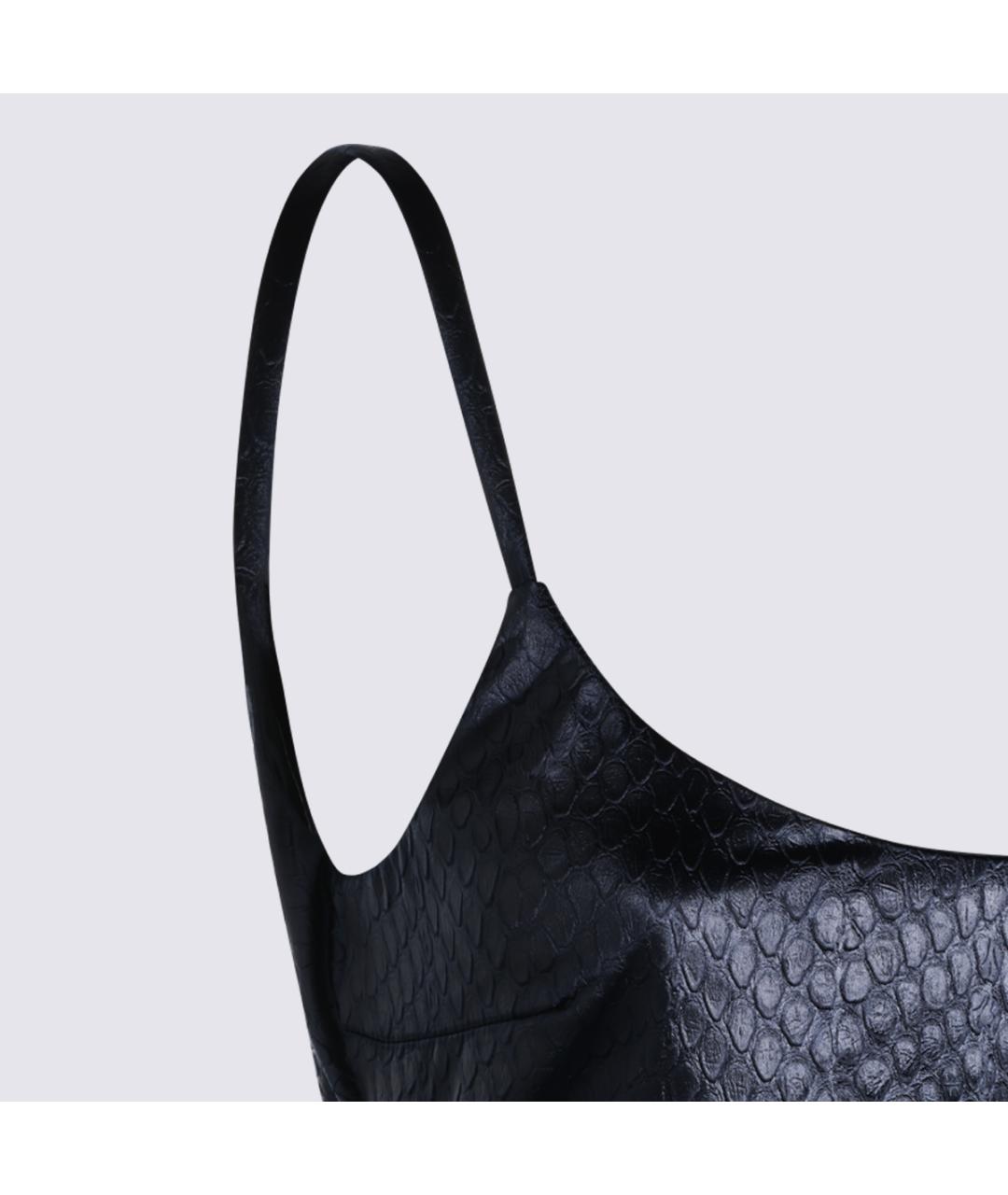 ELISABETTA FRANCHI Темно-синее полиэстеровое платье, фото 3