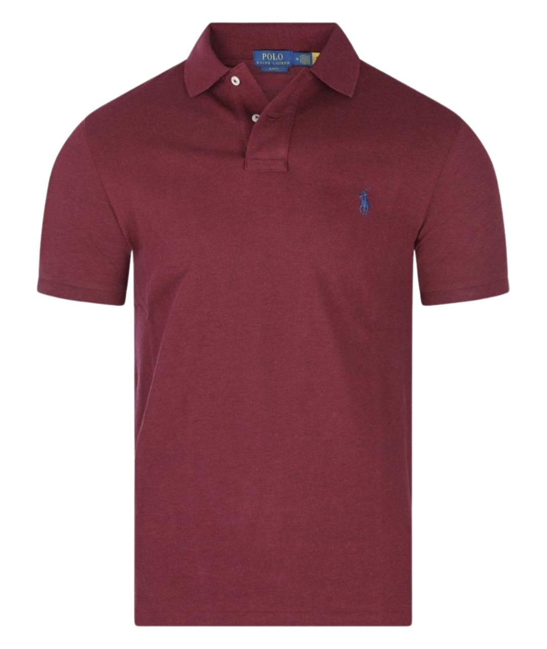 POLO RALPH LAUREN Красное хлопковое поло с коротким рукавом, фото 1