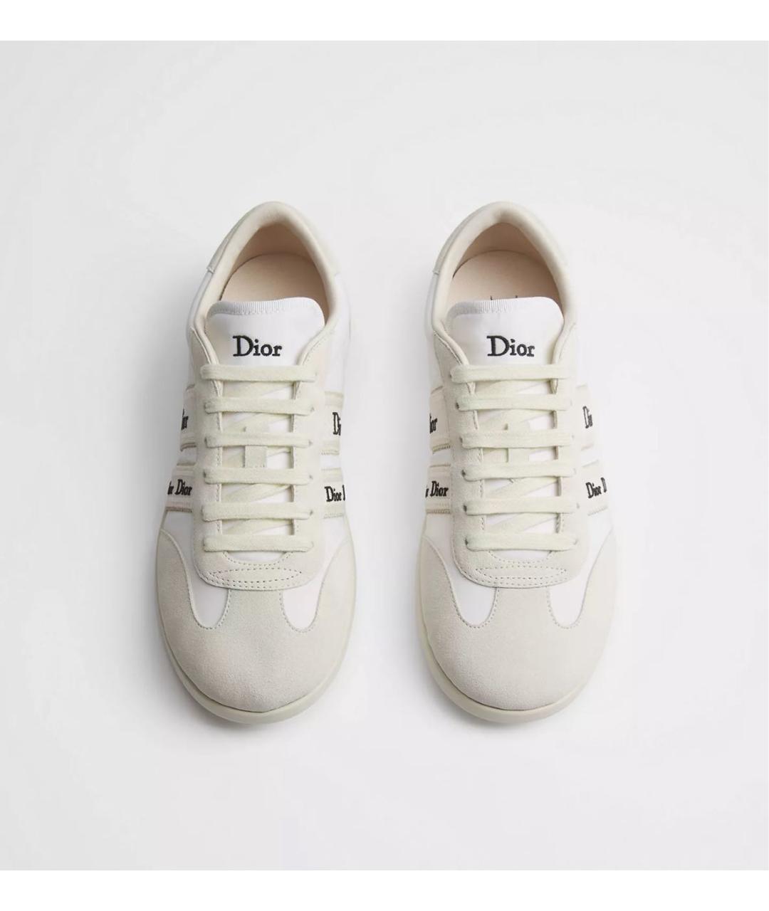CHRISTIAN DIOR Белые замшевые кеды, фото 4