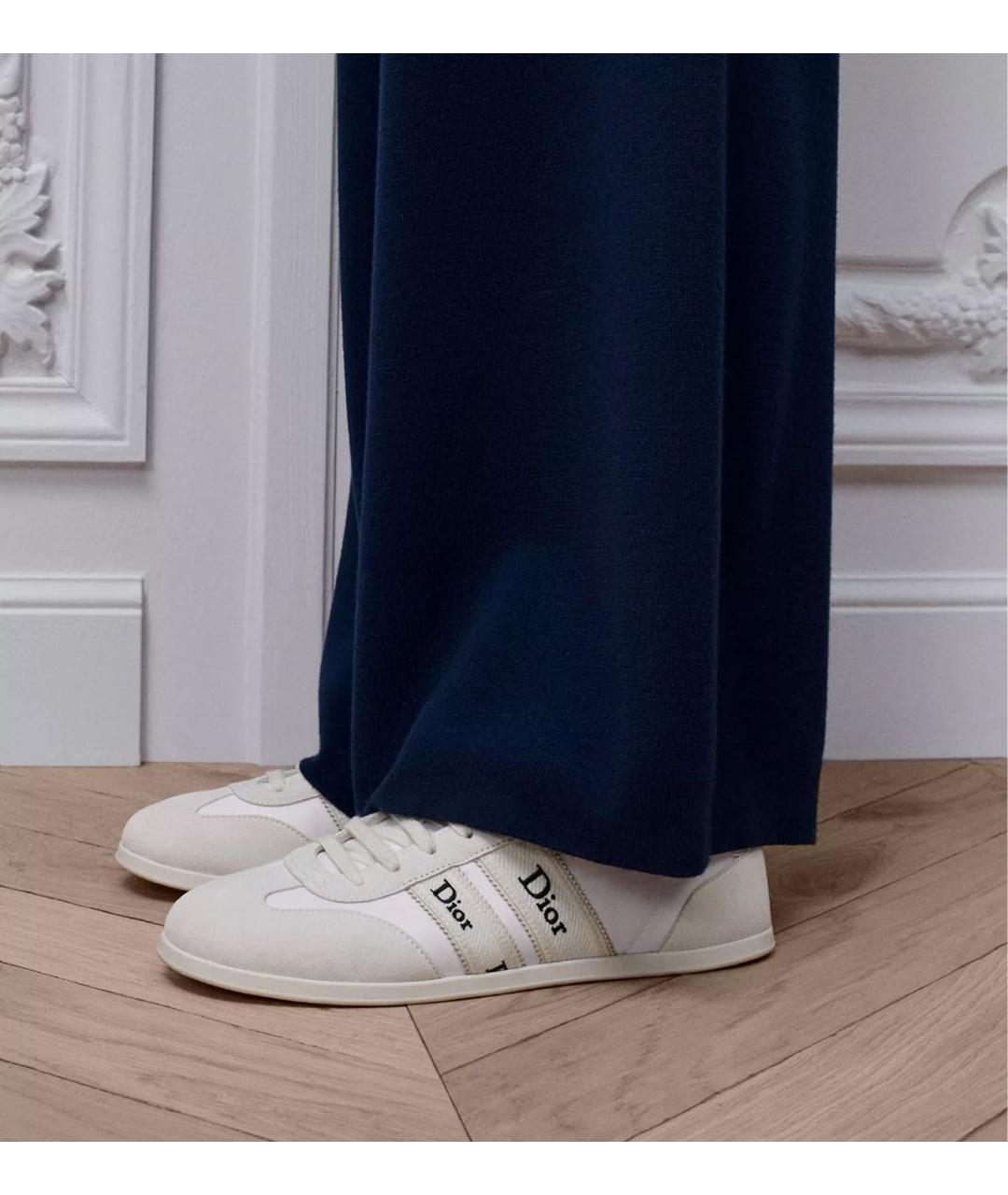 CHRISTIAN DIOR Белые замшевые кеды, фото 2