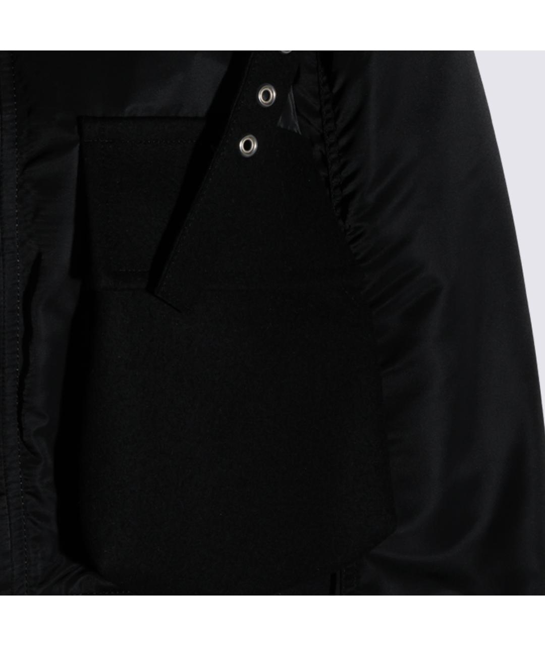 SACAI Черная нейлоновая куртка, фото 4