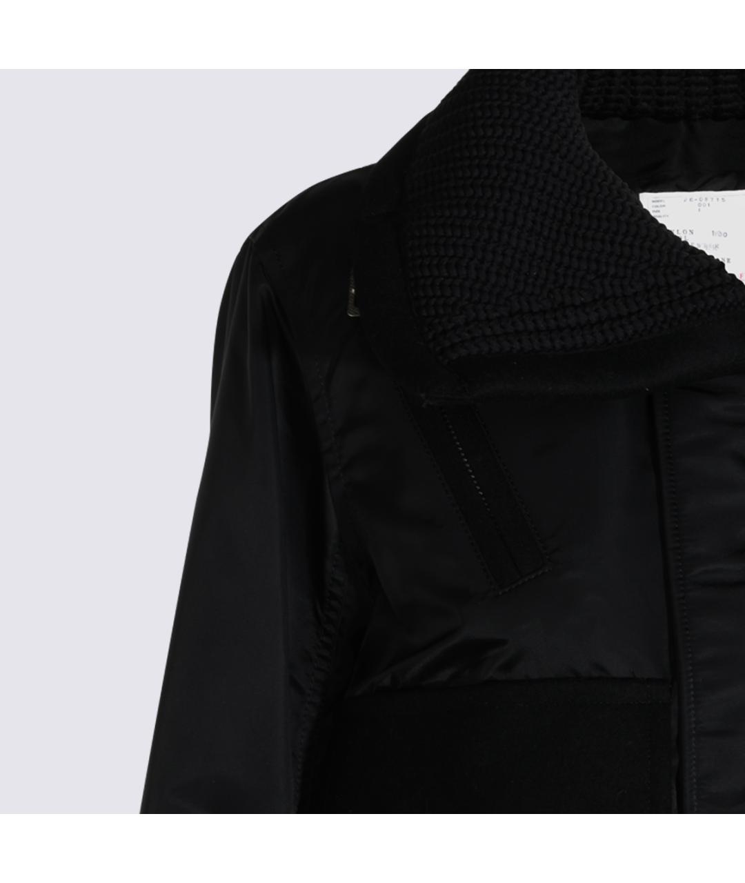 SACAI Черная нейлоновая куртка, фото 3