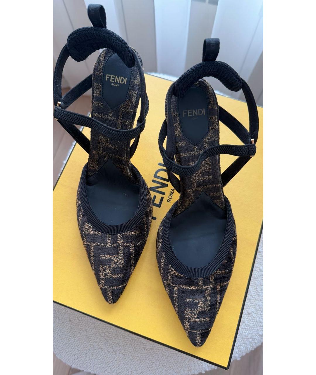 FENDI Коричневые туфли, фото 2