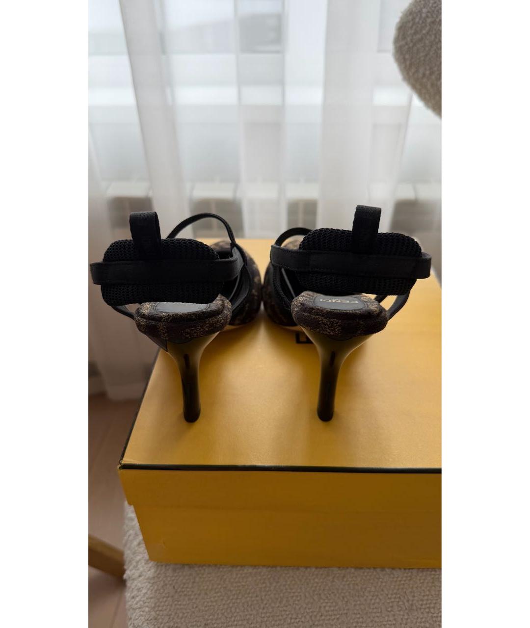 FENDI Коричневые туфли, фото 4