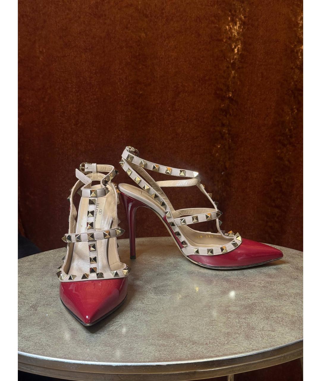 VALENTINO Красные туфли из лакированной кожи, фото 5