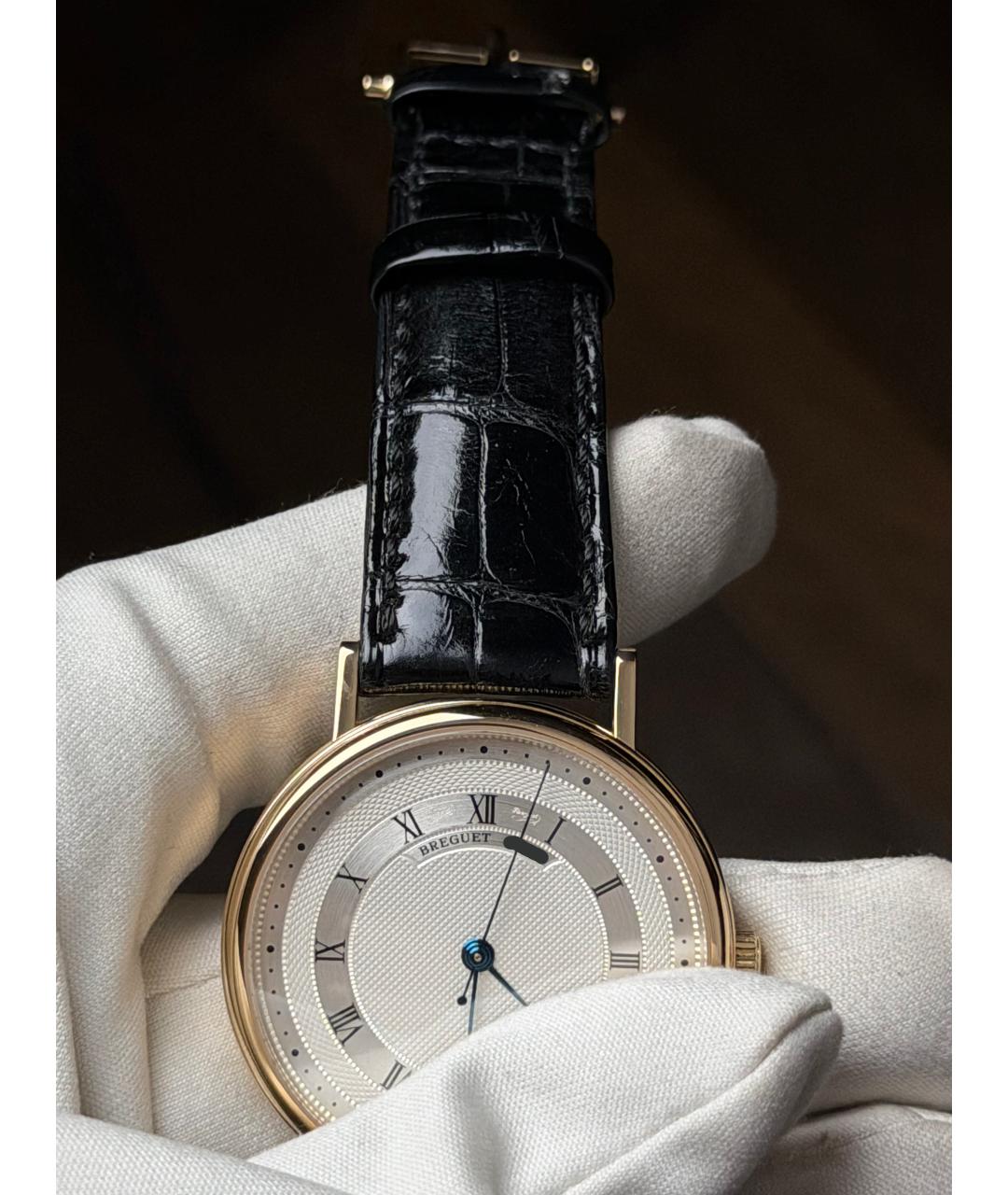 Breguet Серые часы из желтого золота, фото 7