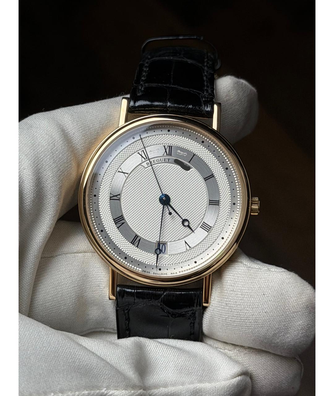 Breguet Серые часы из желтого золота, фото 2