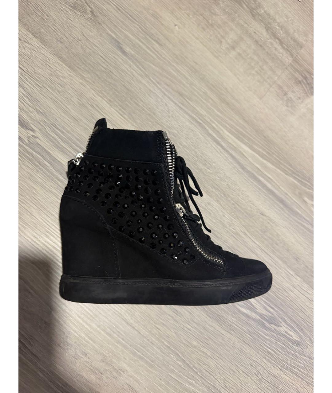 GIUSEPPE ZANOTTI DESIGN Черные замшевые ботинки, фото 5