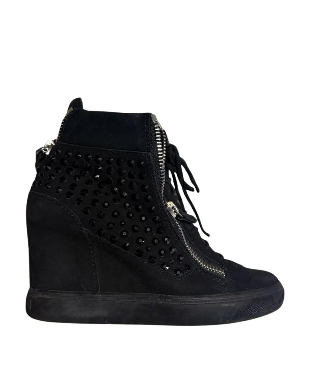 GIUSEPPE ZANOTTI DESIGN Черные замшевые ботинки, фото 1