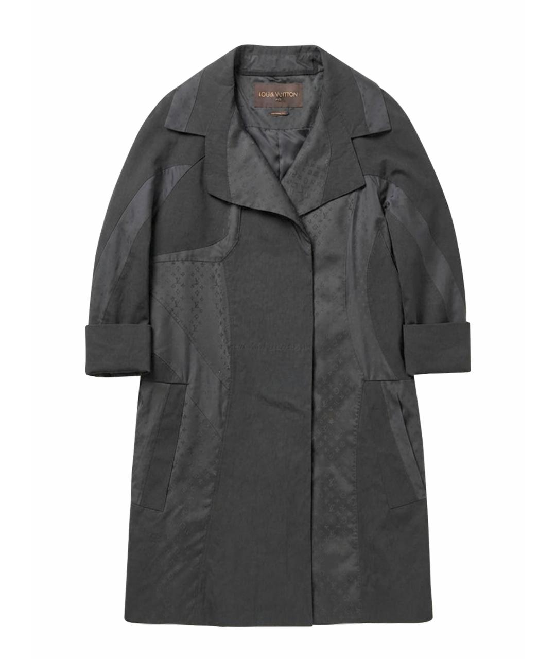 LOUIS VUITTON Черный тренч/плащ, фото 1