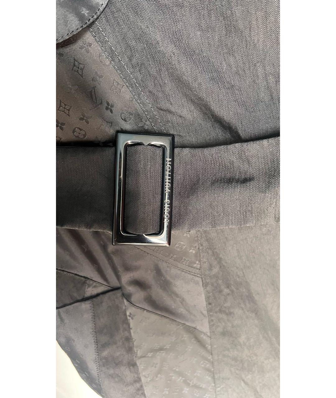 LOUIS VUITTON Черный тренч/плащ, фото 8