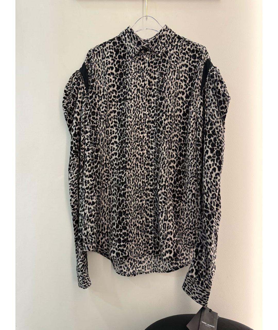 SAINT LAURENT Шелковая блузы, фото 5