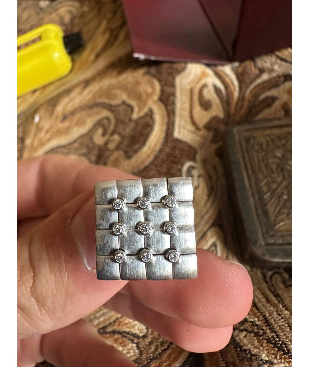 MERCURY Серебряные запонки из белого золота, фото 4