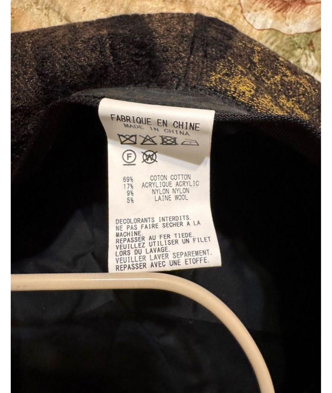 YOHJI YAMAMOTO Хаки хлопковая шляпа, фото 5