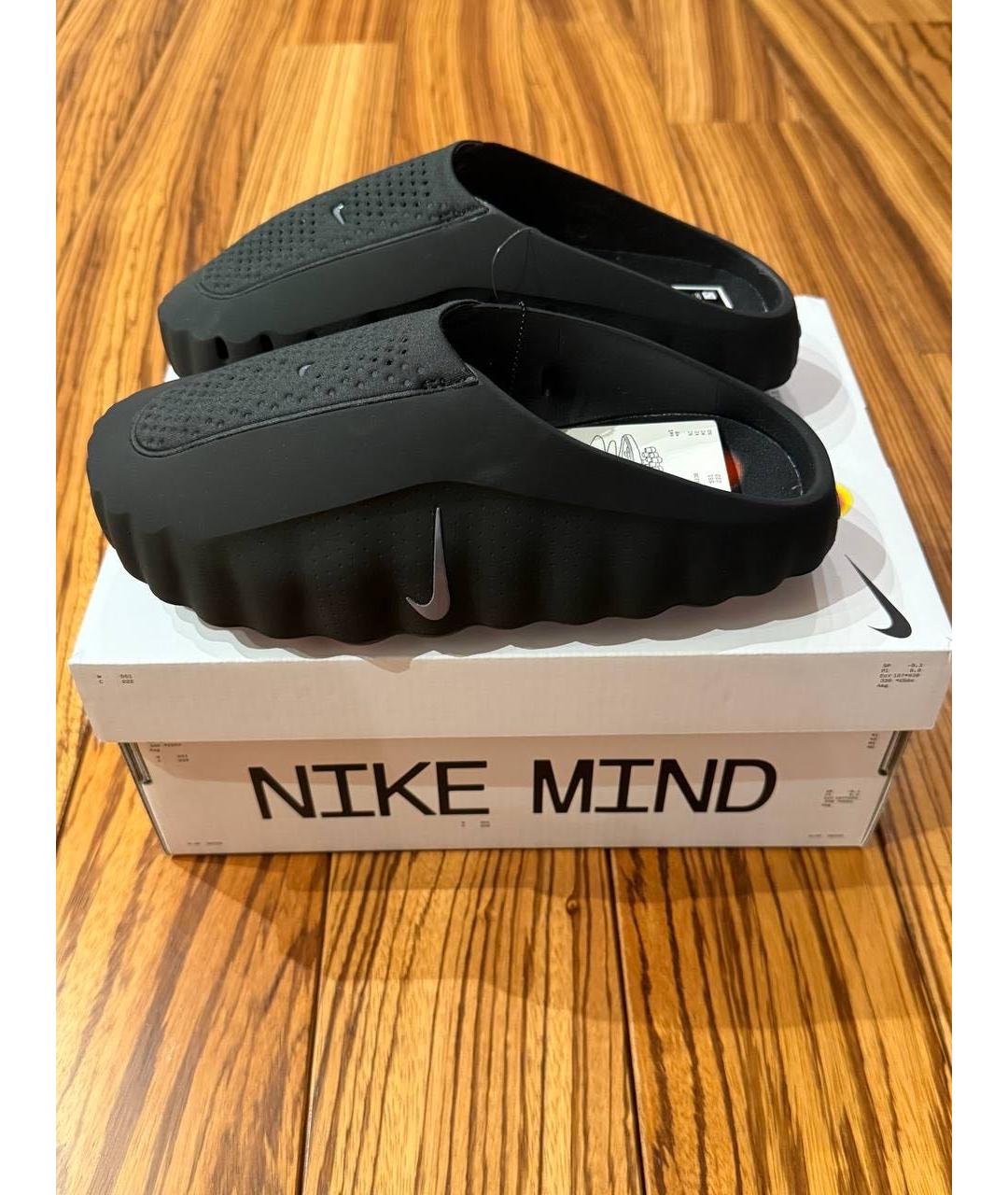 NIKE Черные резиновые сабо, фото 8