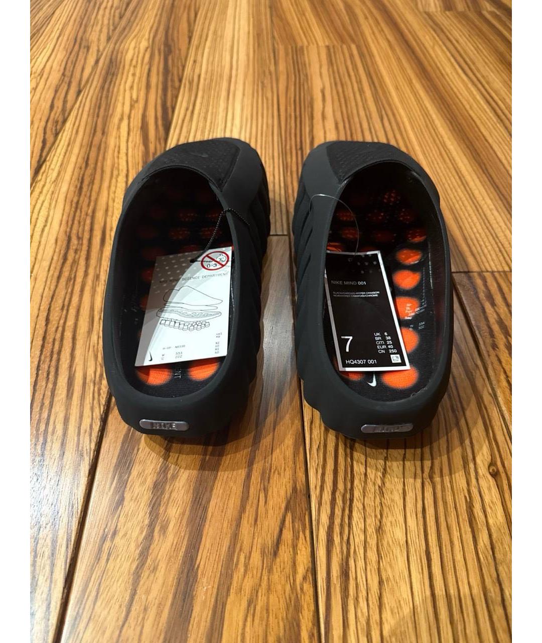 NIKE Черные резиновые сабо, фото 3