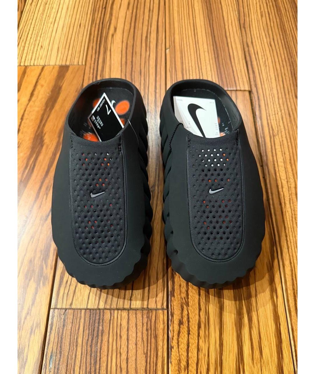 NIKE Черные резиновые сабо, фото 4